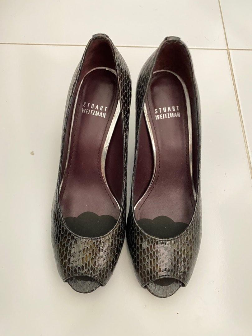 Stuart weitzman discount python pumps