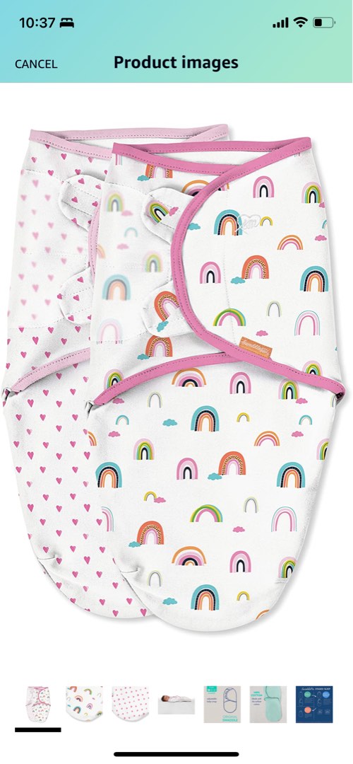 SwaddleMe Original Organic Swaddle 2 pk 100 Organic Cotton