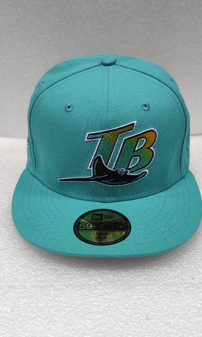 TAMPA BAY DEVIL RAYS INAUGURAL SEASON PURPLE TEAL BRIM NEW ERA