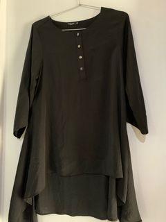 Tunik Black Silk Size XL