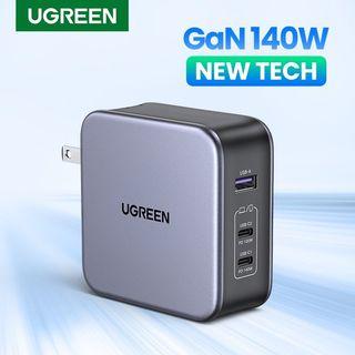 UGREEN USB Charger Nexode 140W GaN Charger for Macbook Tablet Fast Charging for iPhone Xiaomi USB Type C PD Charge for iPhone 13 12 11