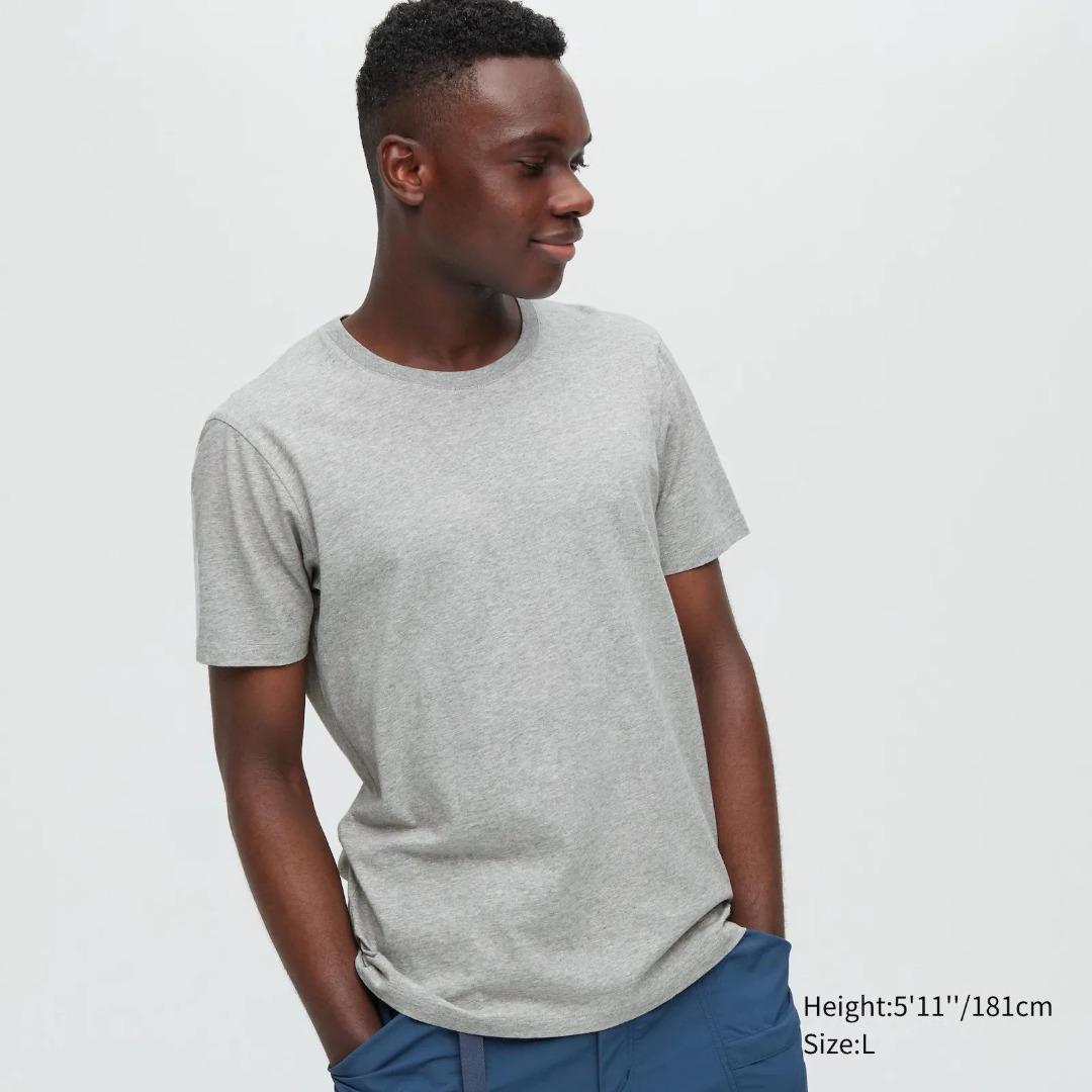 Uniqlo Supima Cotton Tshirt SeeHere Men s Fashion Tops Sets