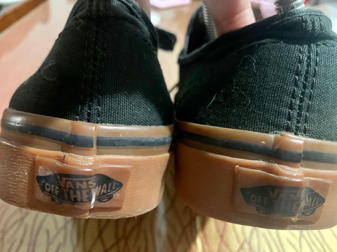 Vans Authentic Gum Sole Black Women s Fashion Footwear Sneakers