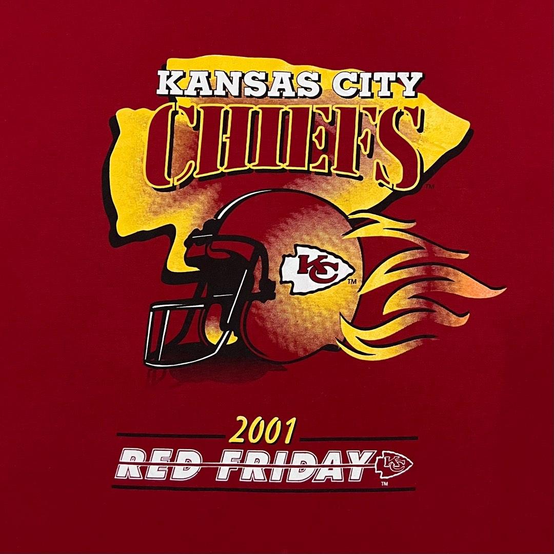 Vintage Vintage 2001 Kansas City Chiefs Red Friday T-Shirt