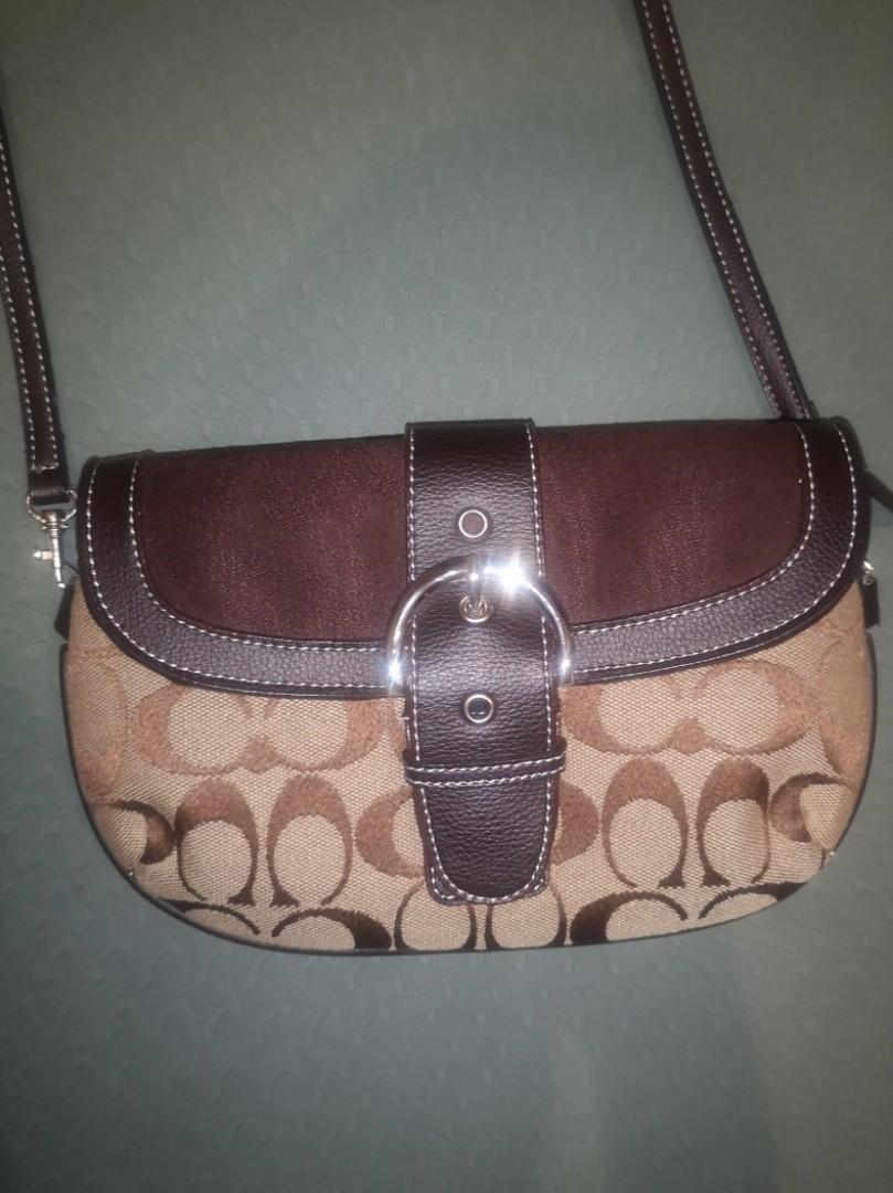 Vintage Coach Crossbody Mini Clutch Bag with removable strap y2k, Women