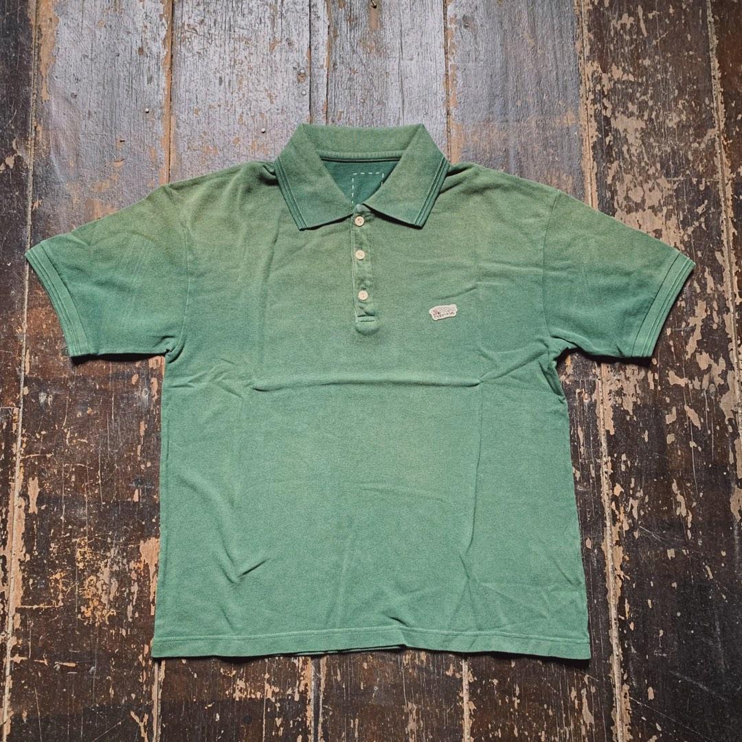 Visvim jumbo weller polo dmgd green, Men's Fashion, Tops & Sets