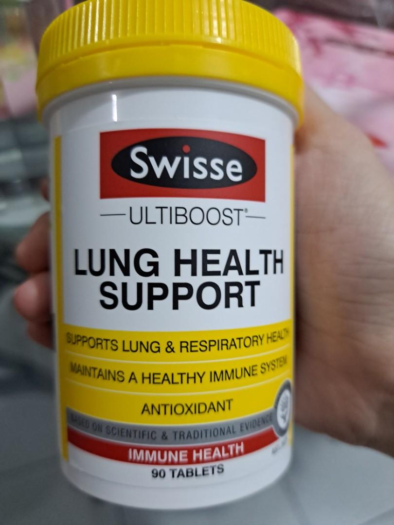 Vitamin Paruparu swisse lung health support 90 Tablets, Kesehatan