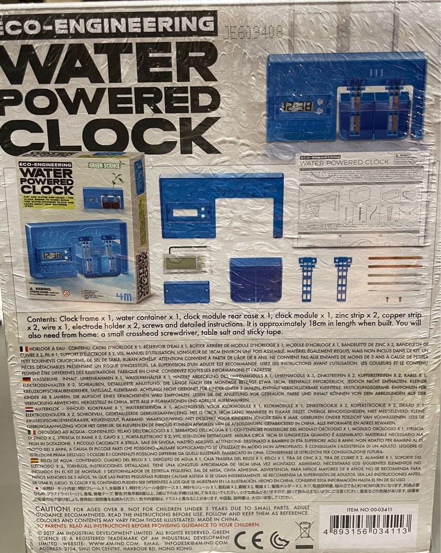 Water Powered Clock, Hobbies & Toys, Toys & Games on Carousell