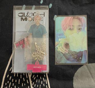 WTS nct dream jeno full set acrylic stand keyring ice + photocard