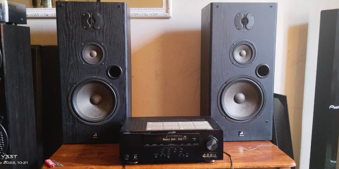 YAMAHA RXV365 with 3 way 10 inch ASTRON speaker, Audio, Soundbars