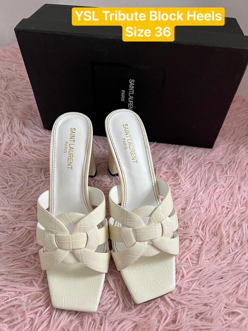YSL Tribute Block Heels Size 36