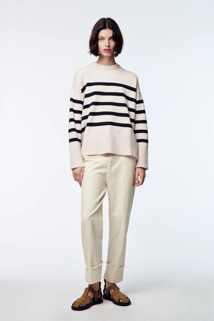 Zara Striped Knit Sweatshirt
