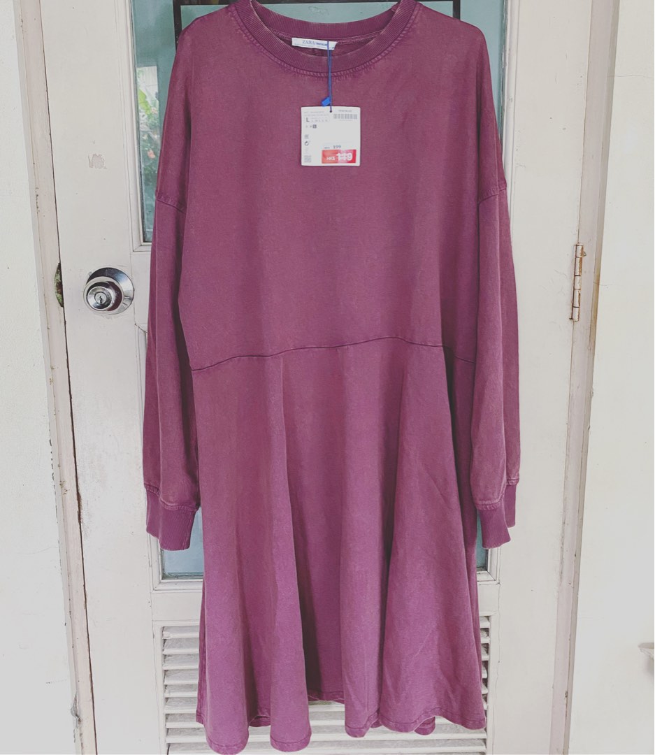 Zara sweatshirt dress, Women's Fashion 