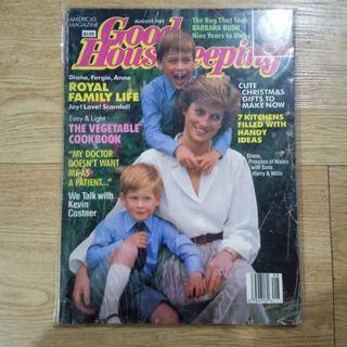 1989 Princess Diana, Prince William , Prince Harry Good housekeeping Magazine