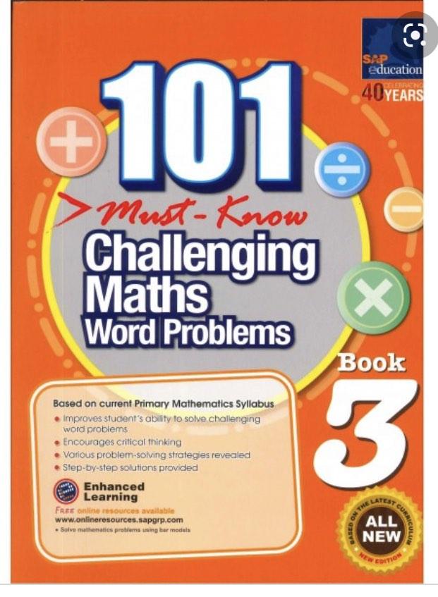  sap 101 must know challenging maths word problems book 3 
