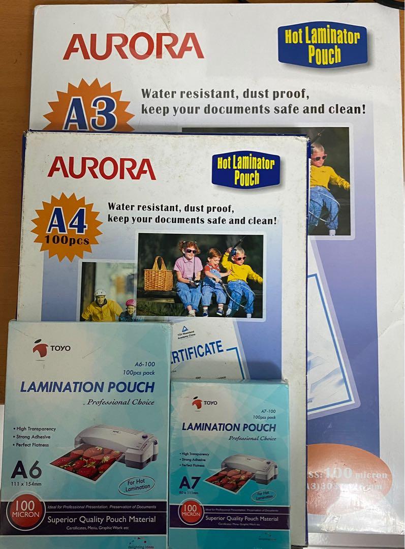 A3 hot roller laminator and laminator pouch, Computers & Tech, Office