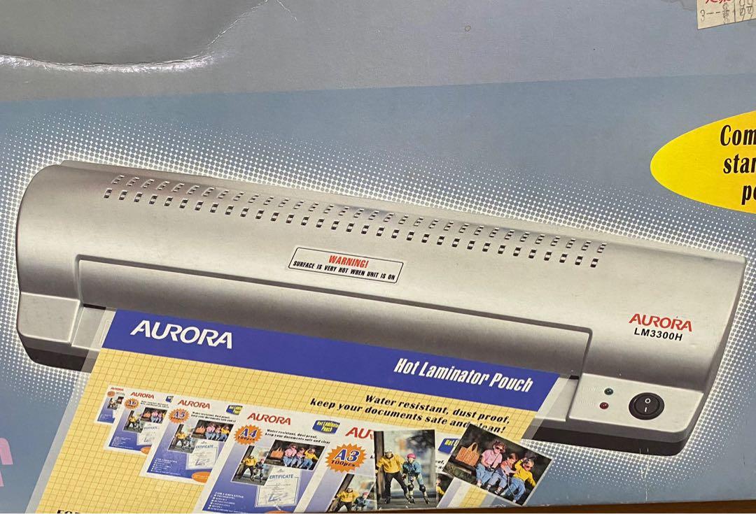 A3 hot roller laminator and laminator pouch, Computers & Tech, Office