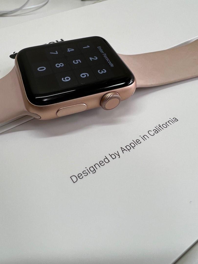 Gold aluminium apple watch series 3 online