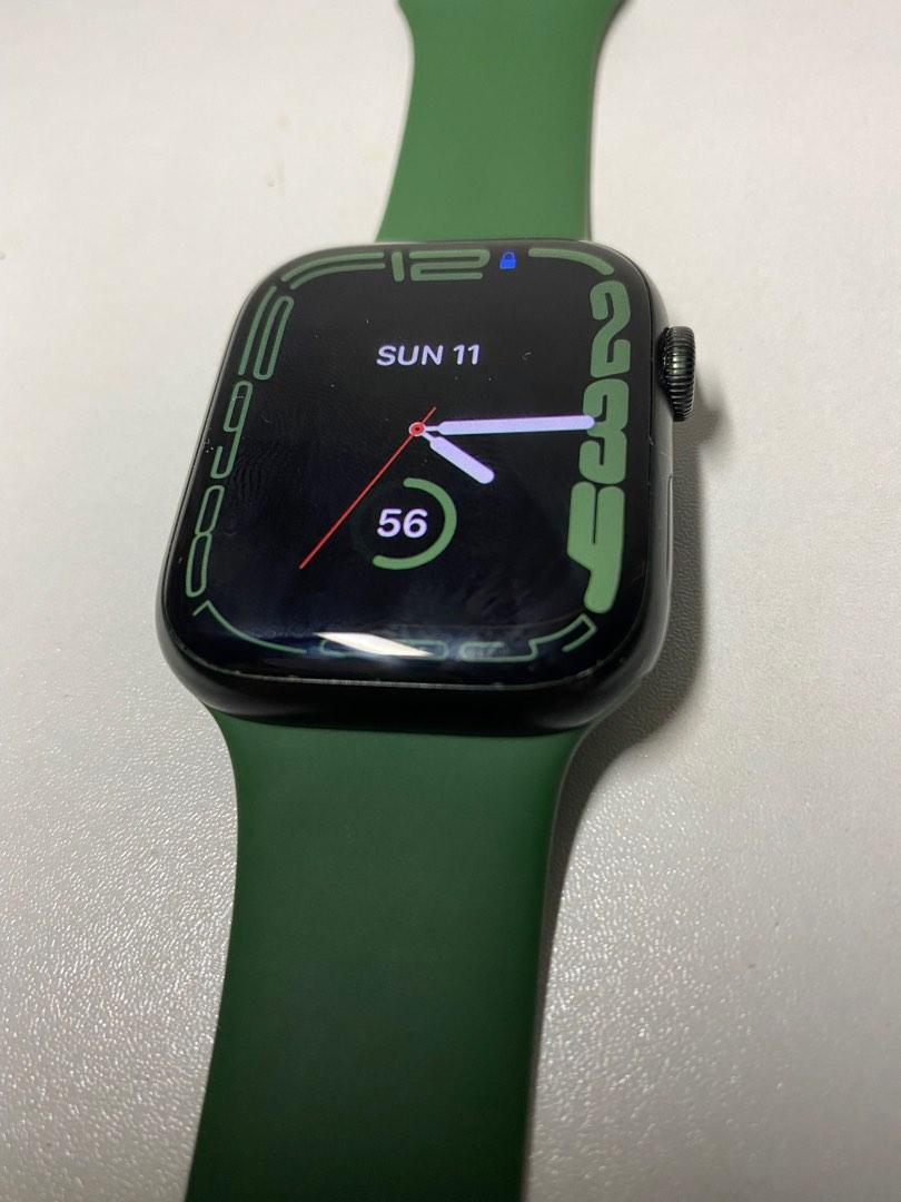 Apple Watch Series 7 45mm Green 緑WW1895 | www.victoryart.hu