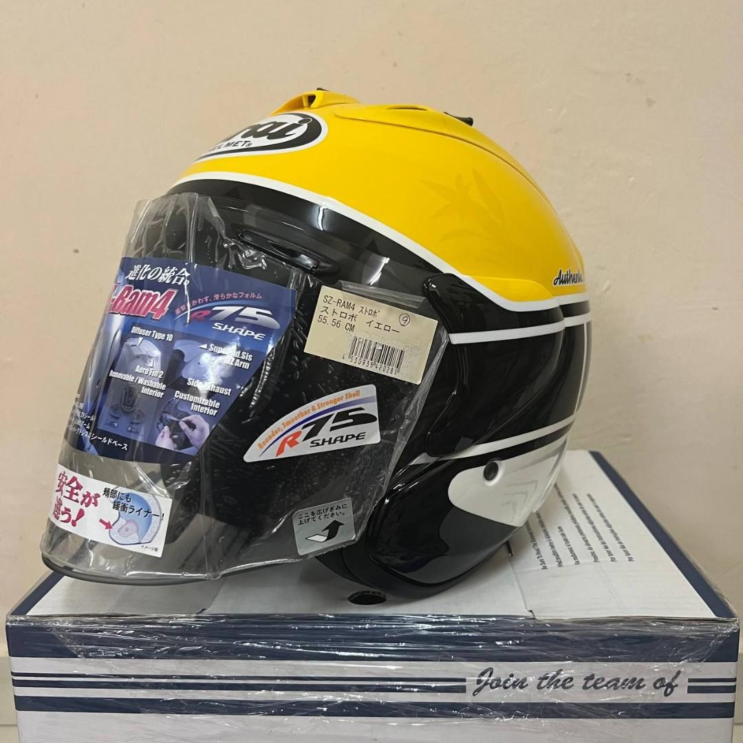 Arai SZ-Ram4 STROBE Yellow Size:M(57-58) 7 1/8