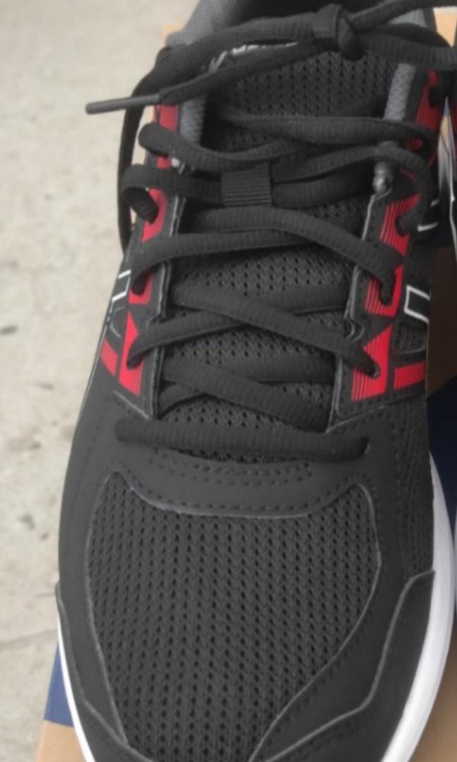 Asics Gel Jolt (Category: Sneakers) located in Singapore. Submitted by aubric (Listing ID 1184128983, Image 3). Description: Asics running shoe is famed for daily running activity at most ground. Snugly fit and able to give a good balance and cushion technology that last. Now in black with red innovating sidemark. BNIB and do not miss this offer!.