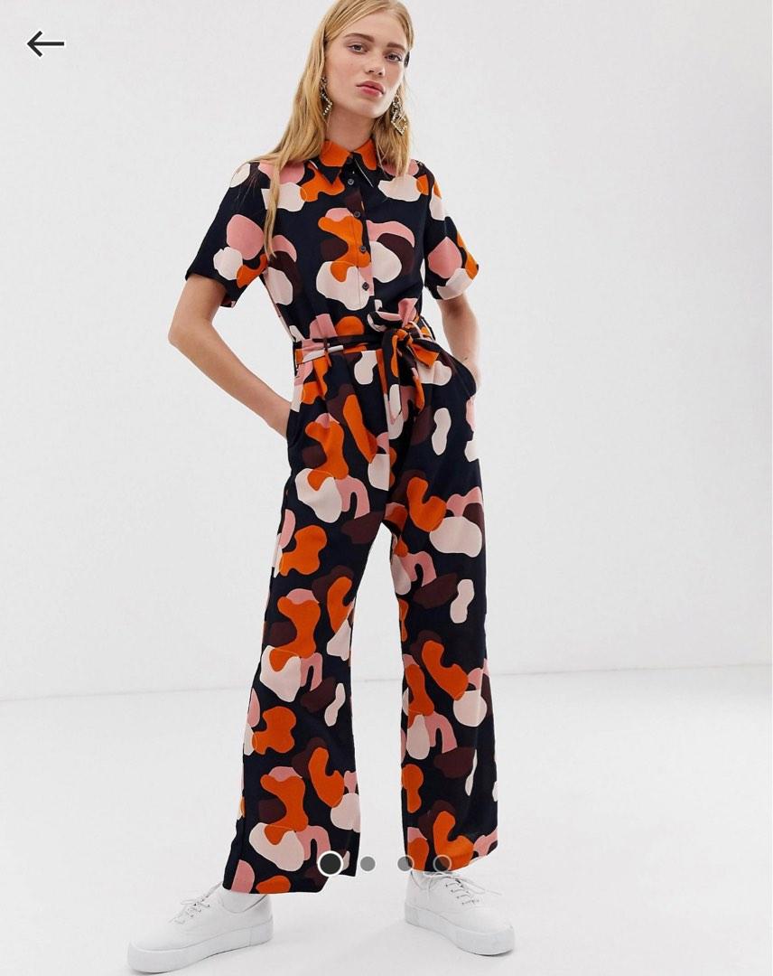 Camo print jumpsuit outlet