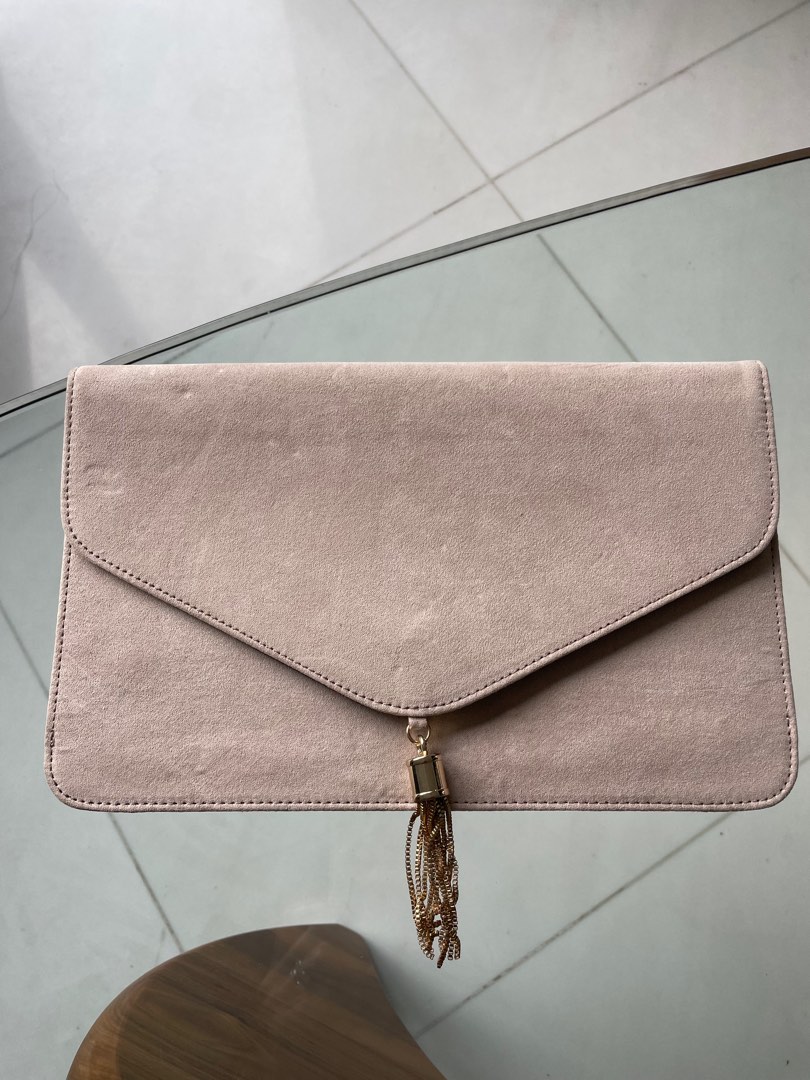 Nude clutch online bag asos