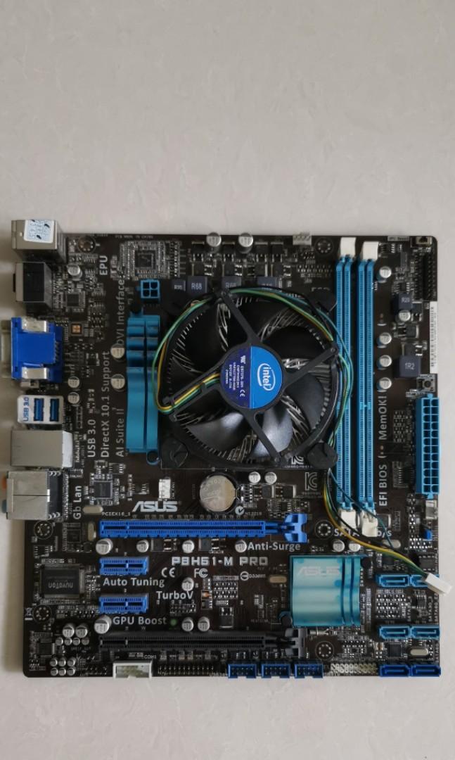 Asus PBH61-M Pro motherboard, Computers & Tech, Parts & Accessories ...