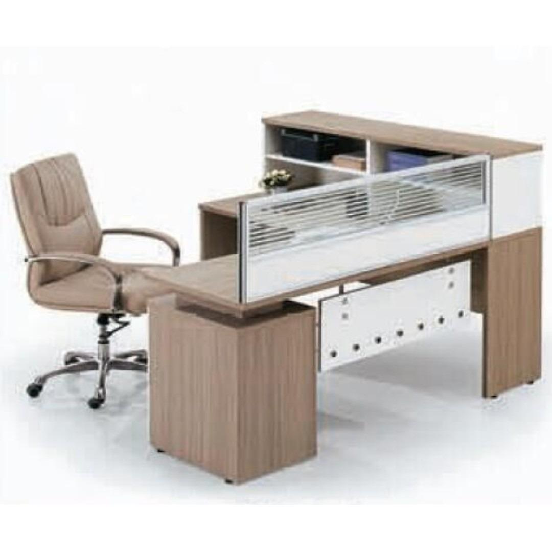 B40 Workstation w Partition, Office Table, System Furniture Cubicle ...