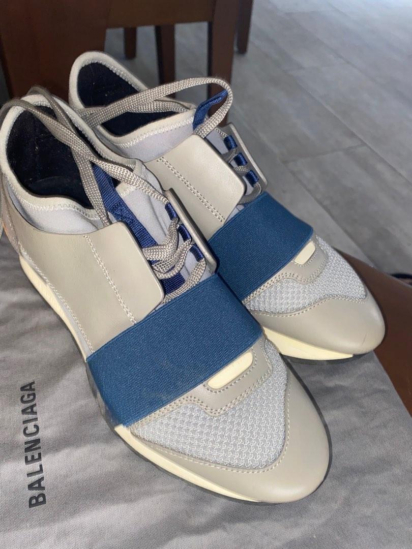 balenciaga race runners on feet