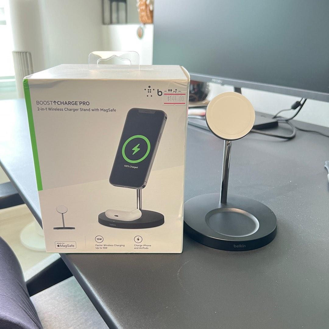 Belkin BOOST↑CHARGE™ PRO 2-in-1 Wireless Charging Dock with MagSafe