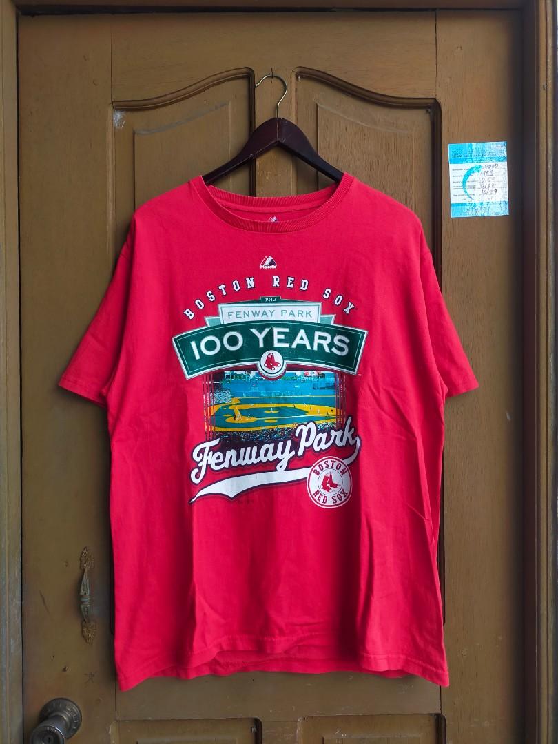 Majestic Boston Red Sox Fenway Park 100 Years Red T-Shirt