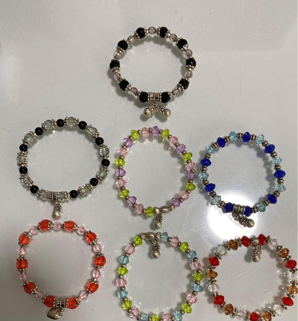 Dvacaman Fashion Colorful Transparent Acrylic Beads Bracelets for Women  Girls Letter Sweet Summer Beach Beaded Bracelets Jewelry - AliExpress
