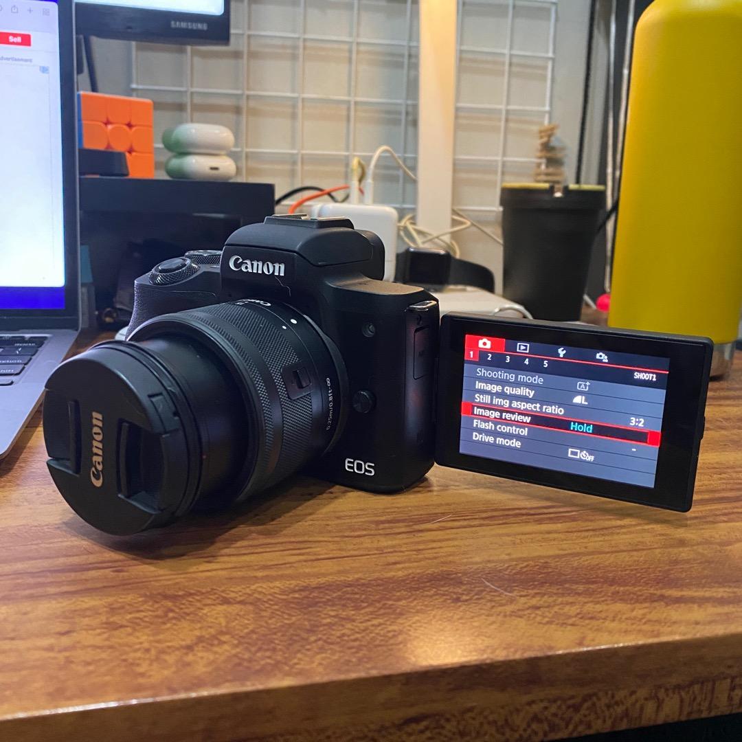 Canon M50 with Box, Bag, SD Card, 2 Batteries + Other