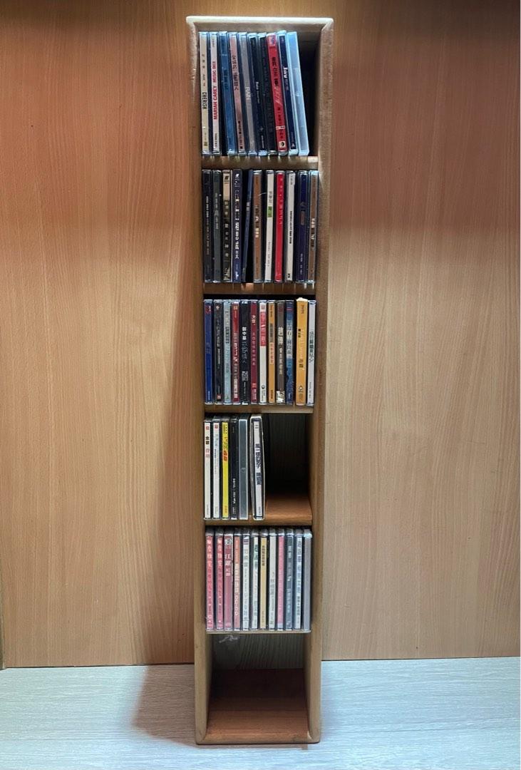 實木CD架 木質光碟片架 CD收納架CD櫃落地DVD架 唱片架 收納櫃 木質置物架 展示櫃 二手(不含CD), 家具及居家用品, 燈飾及風扇 ...
