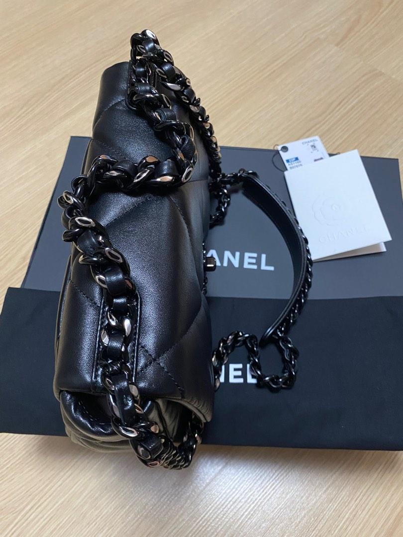 Chanel 19 Black with silver hardware (small size), Luxury, Bags & Wallets  on Carousell