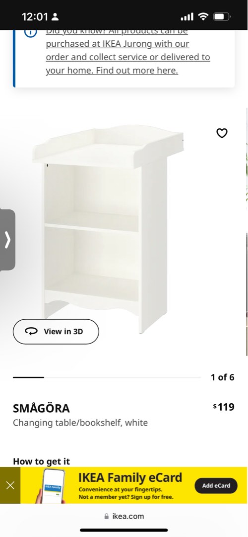 Ikea changing table and mat with cover, Babies & Kids, Bathing