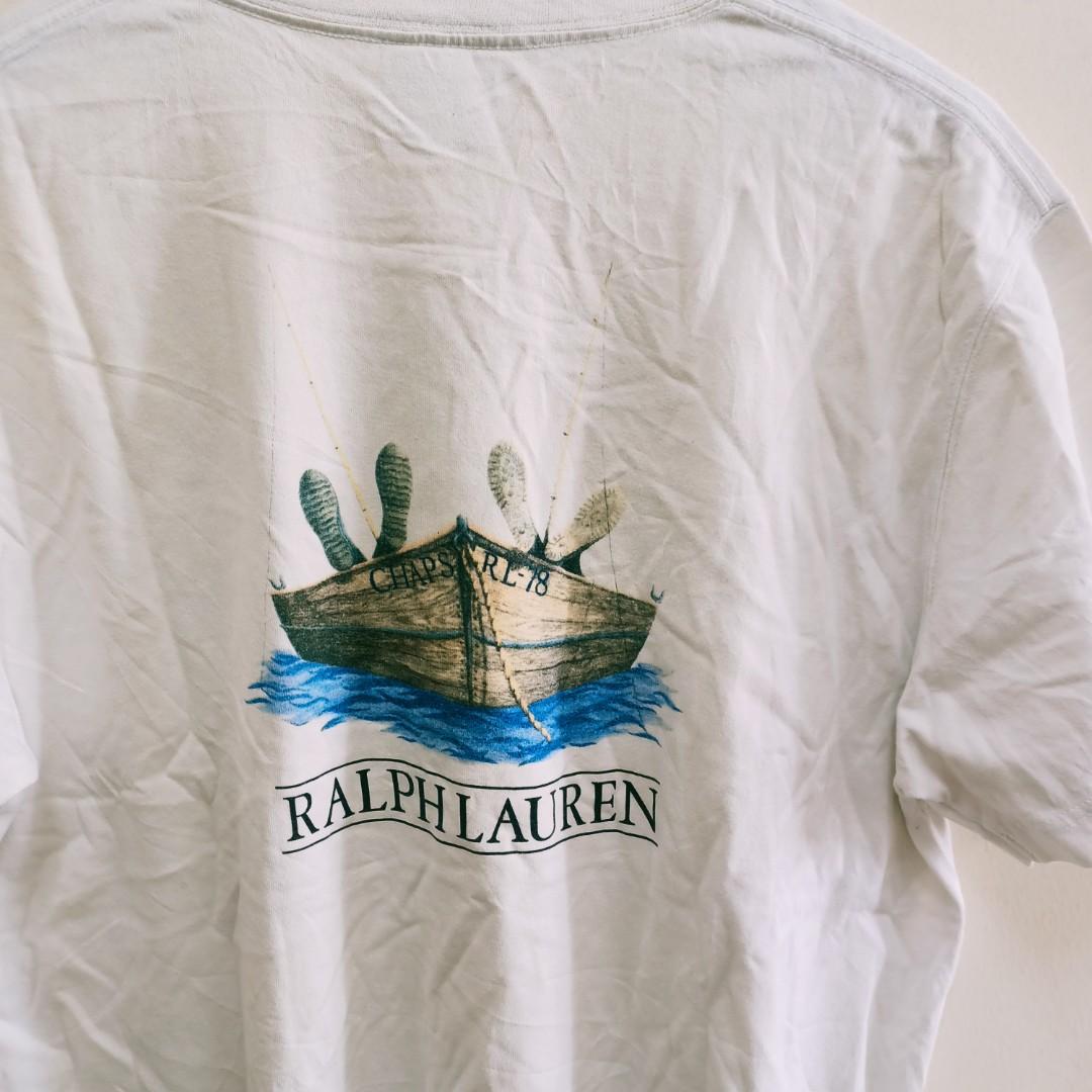 Chaps Ralph Lauren fishing t-shirt, Men's Fashion, Tops & Sets