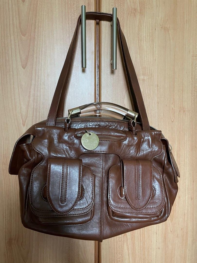 Chloe Saskia brown leather bag Women s Fashion Bags Wallets Shoulder Bags on Carousell