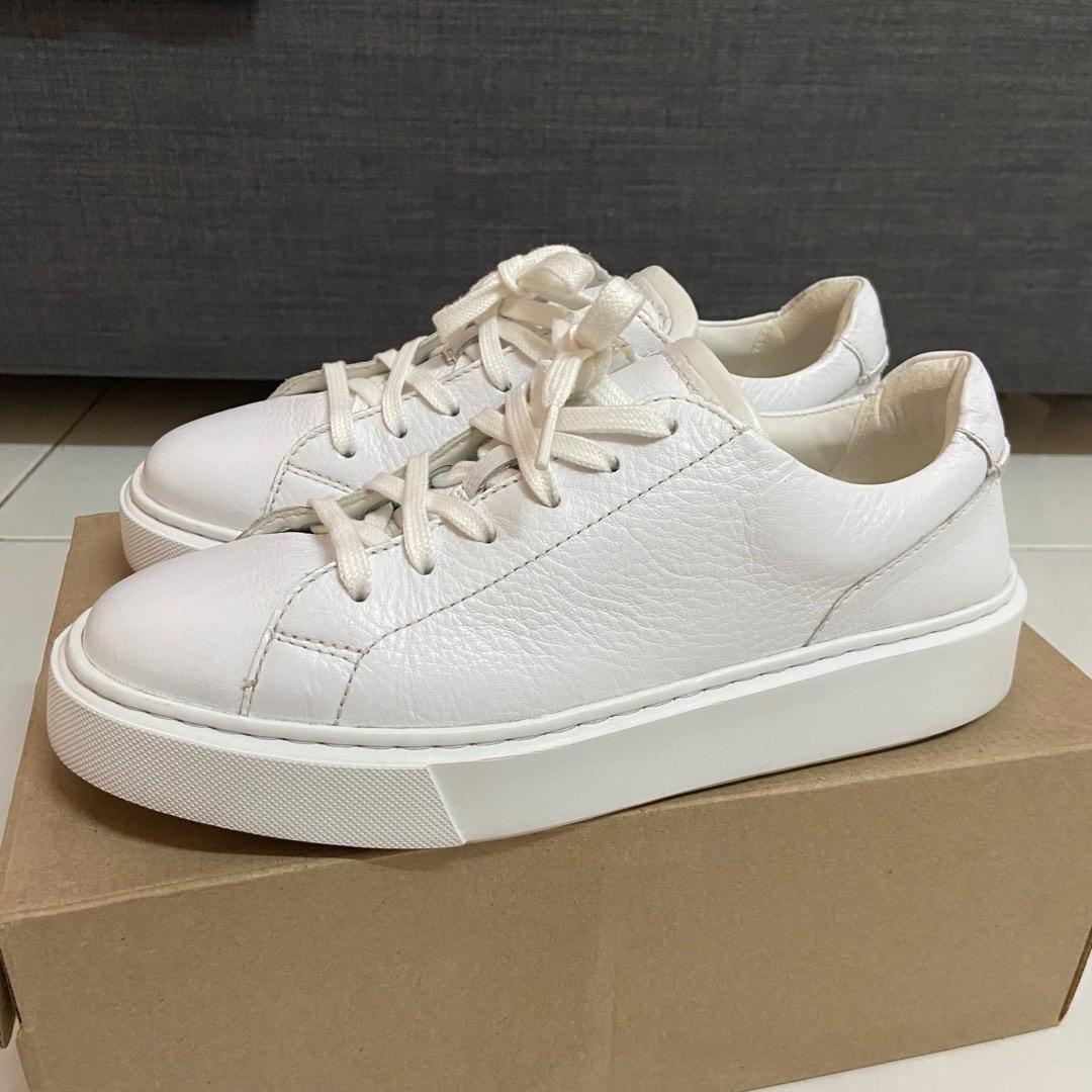 Clarks on sale white sneakers