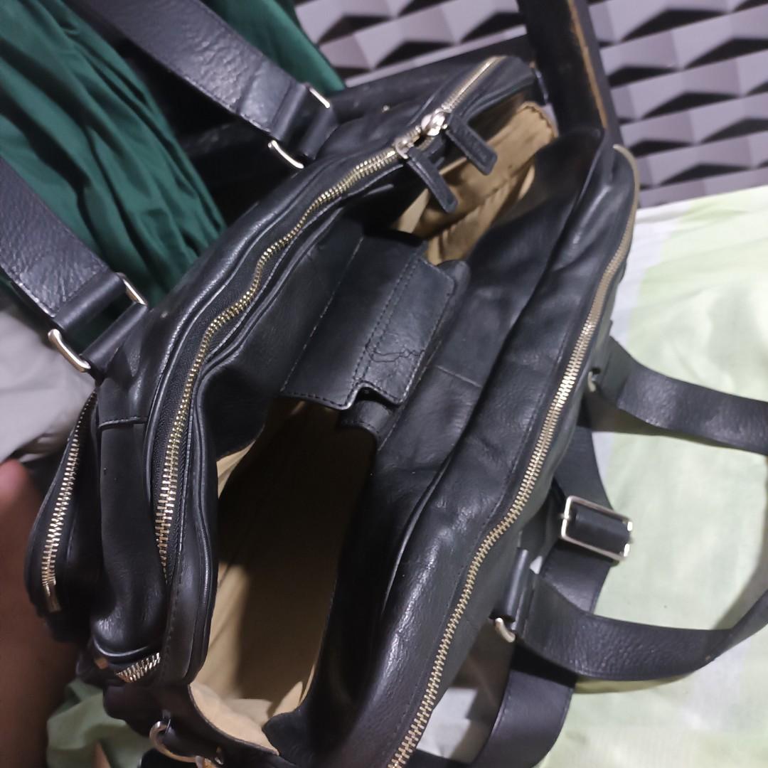 Cole Haan leather briefcase, Men's Fashion, Bags, Briefcases on Carousell