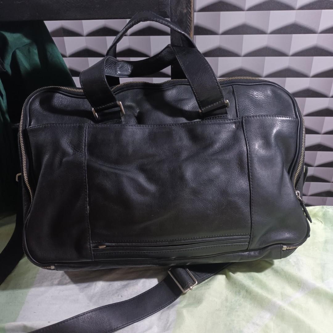 Cole Haan leather briefcase, Men's Fashion, Bags, Briefcases on Carousell