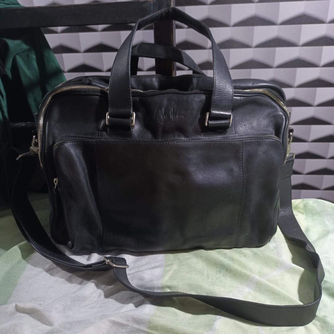 Cole Haan leather briefcase, Men's Fashion, Bags, Briefcases on Carousell