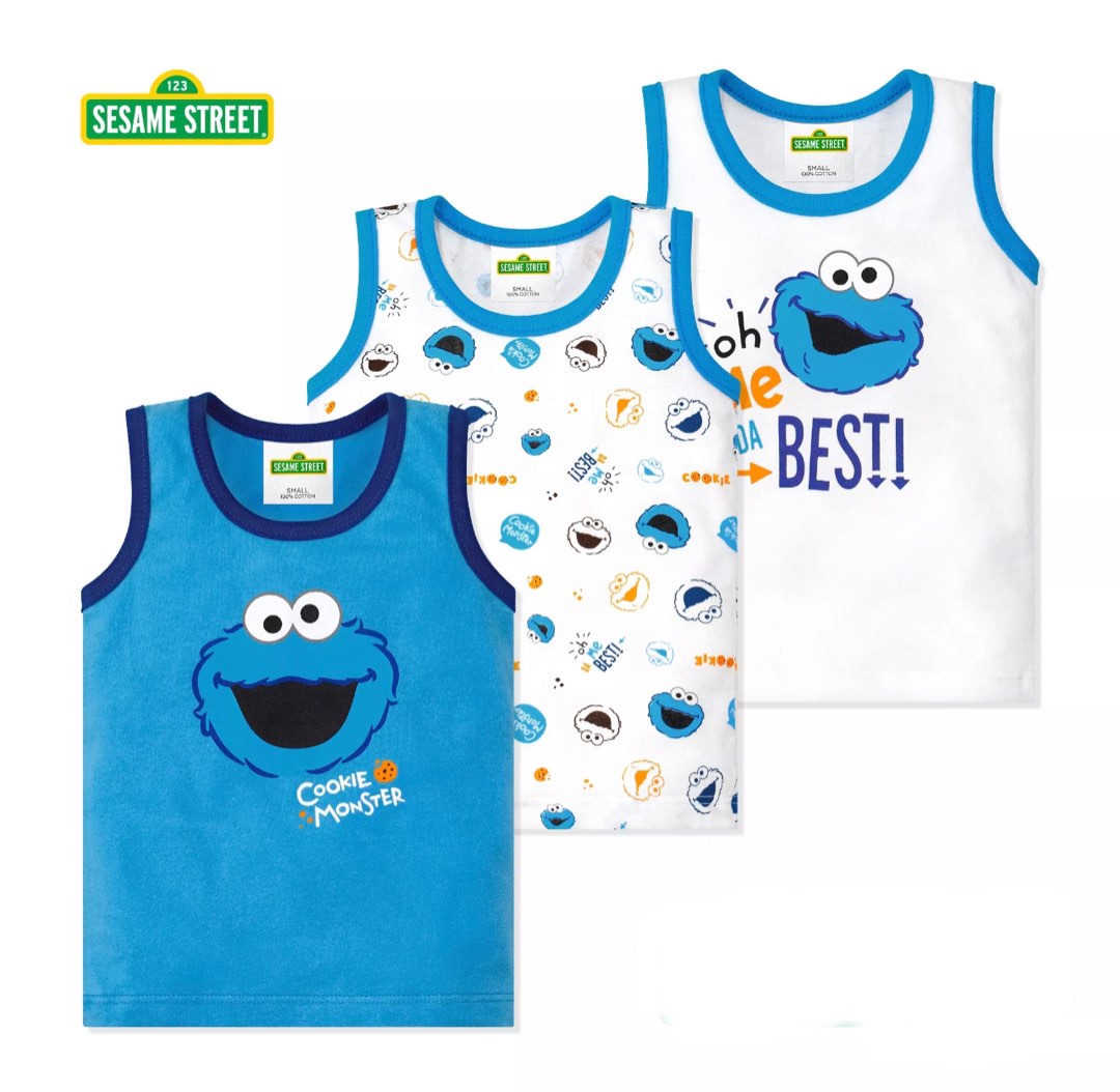 Cookie Monster Top, Babies & Kids, Babies & Kids Fashion on Carousell