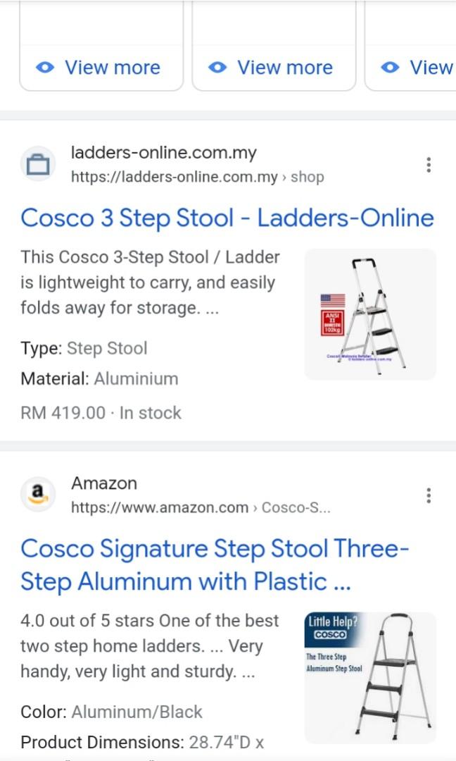 Cosco ladder 3 steps, Furniture & Home Living, Home Improvement & Organisation, Ladders & Steps