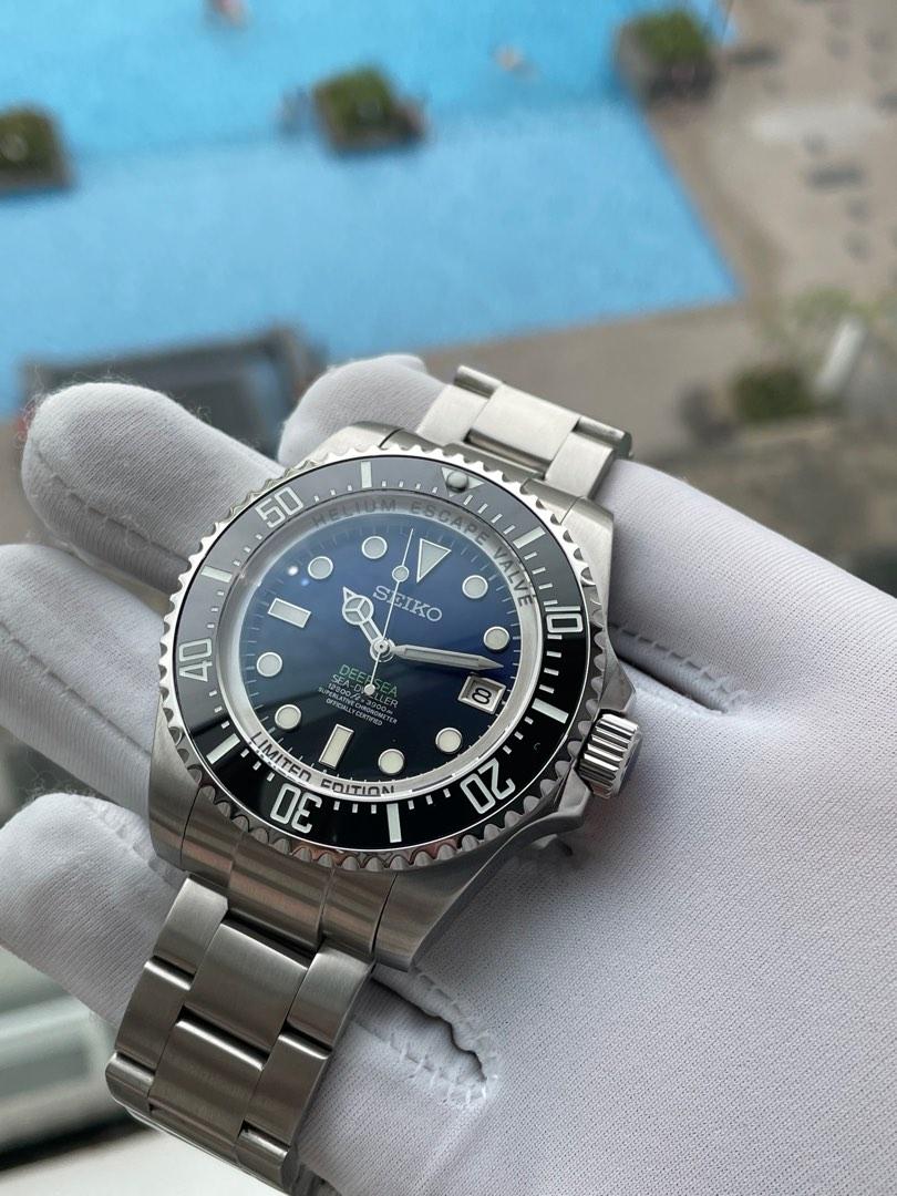 Ash Of // Seiko Mods On Instagram: “Deepsea Sea-Dweller [Commissioned By  Brian ??] For The Chunky Lovers? Specs: 44mm … Seiko Mod, Seiko, Deep Blue  