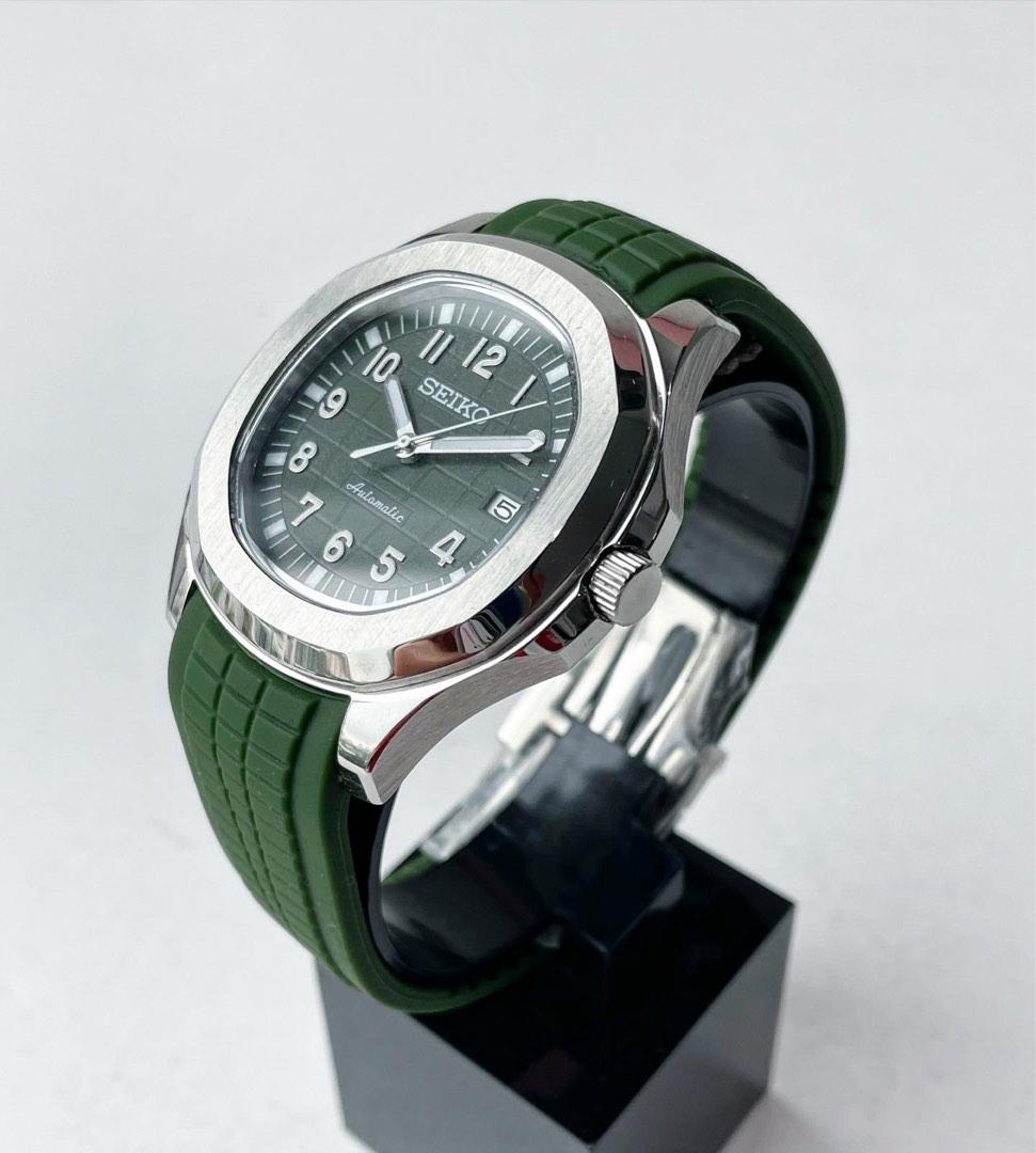 Custom Seiko Mod Green Aquanaut PP, Men's Fashion, Watches & Accessories,  Watches on Carousell
