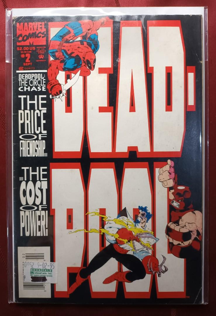 Deadpool : The Circle Chase (Category: Comics & Manga) located in Marikina City. Submitted by ferdzramos3691 (Listing ID 1184241567, Image 3). Description: Selling Deadpool: The Circle Chase # 1 - 4 (complete set), Deadpool created by Rob Liefeld with Fabian Nicieza. Story by Fabian Nicieza and Illustrated by Joe Madureira for Marvel Comics Year 1993; Issue # 1 - key issue - 1st Solo Limited Series featuring Deadpool - 1st appearance of Slayback 
