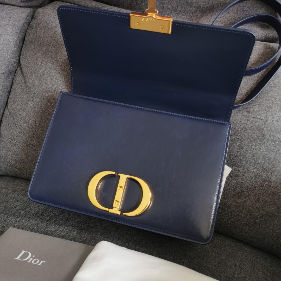 Dior 30 Montaigne in Indigo Blue Shiny GHW Luxury Bags  Wallets on  Carousell