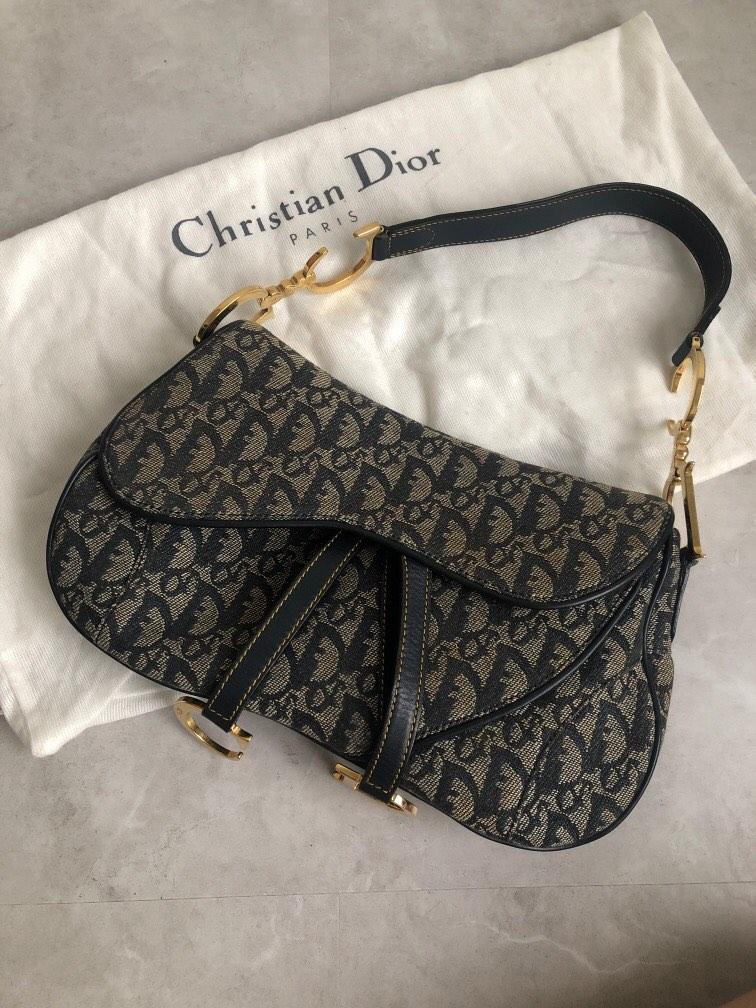 Christian dior large saddle bag on sale